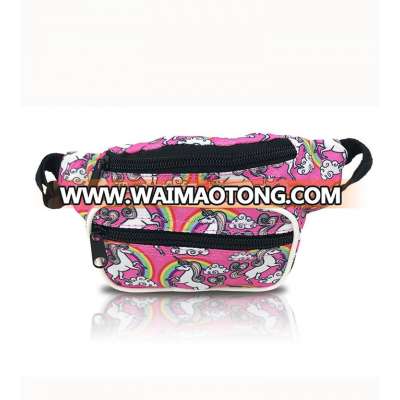 Fanny Pack For Children Kids Size Waist Bag kids waist bag gift For Boys Girls Toddlers And Babies (Unicorn Pink)